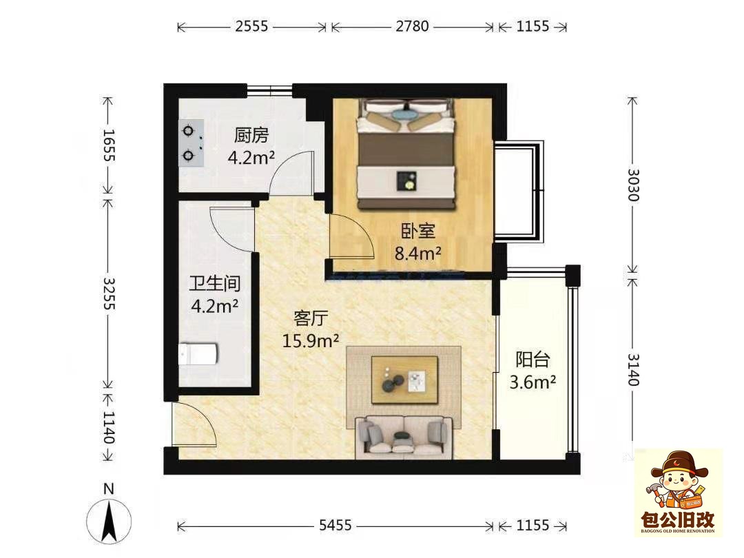 河南郑州中原区颖河路中原区委家属院74㎡全屋翻新参考方案：80年代老房改造要点